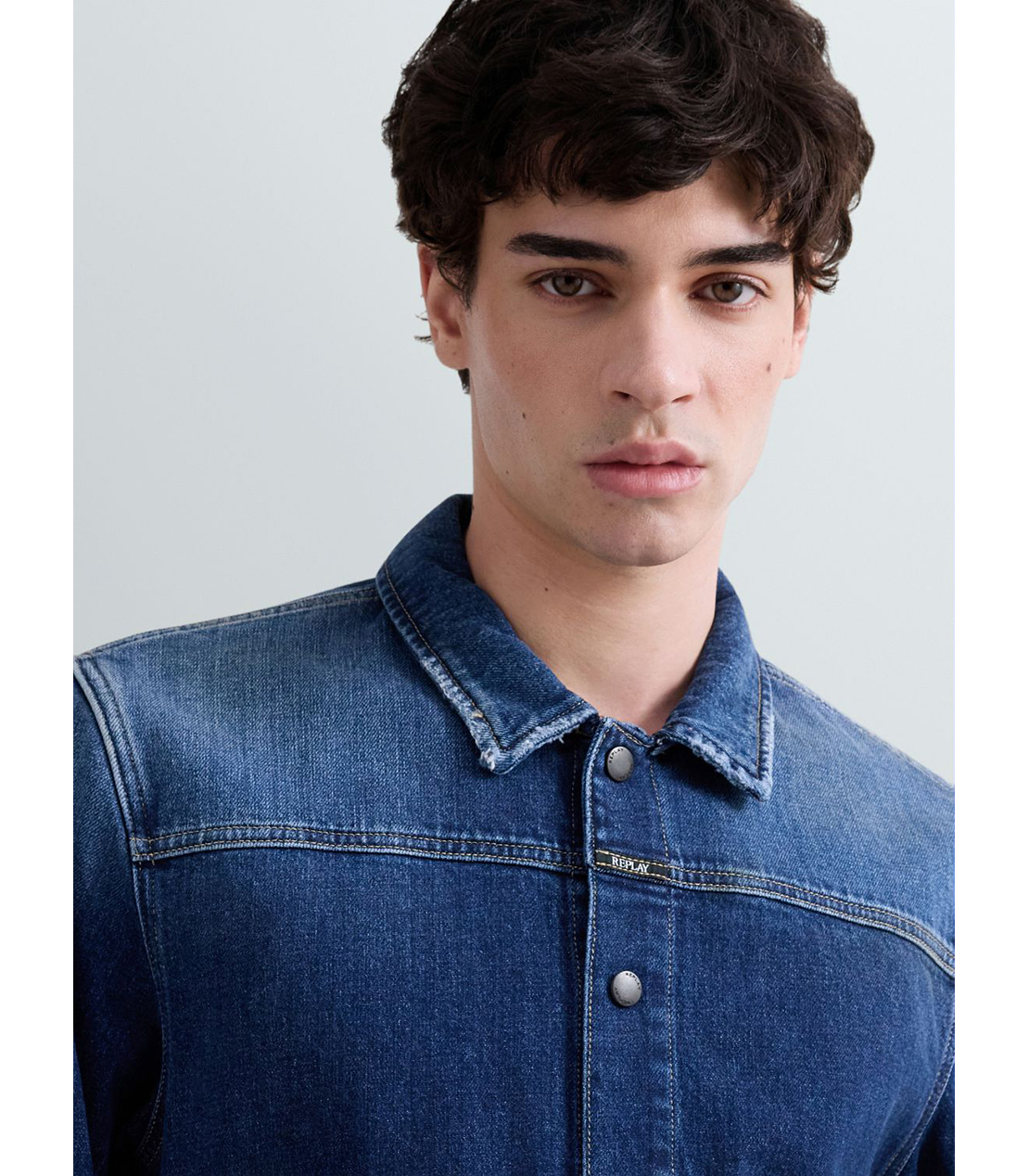 FC BAYERN着用 ヴィンテージ風 デニムジャケット 詳細画像 ダークブルー 6